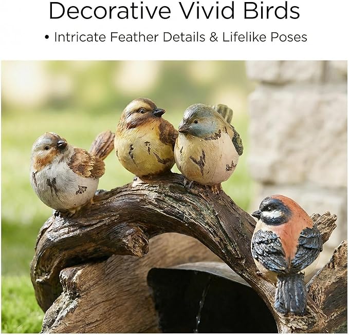 Bird Gutter Downspout Statue Splash Block Outdoor Garden Decoration, 11.4” x 6.9” Gutter Extender Diverter Rain Guardian Statues for Patio, Yard Accessory, Resin Decorative Concrete Pond Koi Decor