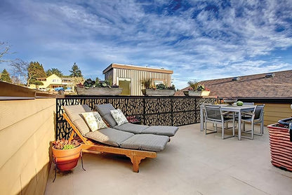 Barrette Outdoor Living 73030564 Sprig Decorative Screen Panel, Black
