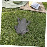 Yardwe Stepping Stones for Frog Stepping Iron Garden Frog Statue Decor Outdoor Garden Ornament