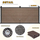 LOVE STORY Balcony Privacy Screen, 3'x3' Deck Shield Screen Fence Cover,UV Protection and Weather-Resistant,3 FT Height for Deck, Patio, Backyard, Outdoor Pool, Porch, Railing, Brown