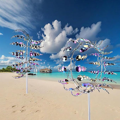 Magical Metal Windmill, Wind Spinners for Yard Garden, Outdoor Spinners, Windmill for Yard, Wind Sculptures & Spinners for Yard Garden Patio Decoration (1PCS Colorful)