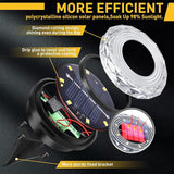 Solar Ground Lights,Solar Disc Light Outdoor Waterproof,Landscape Lighting Garden Lights for Pathway, Yard, Deck, Lawn, Patio, Swimming Pool, Walkway(Warm, 8Pack)