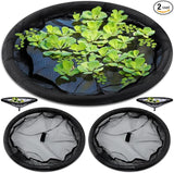 Diameter Fish Barrier Black Flora Round Floating Island Plant Protector for Your Home Pond Protects Fish