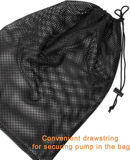 Coolrunner Pump Barrier - 12" x 15.7" Pond Filter Mesh Bag for Biological Filters (Black)