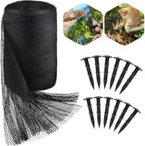 PACETAP 30 x 35 Ft Koi Pond Netting Kit, Heavy Duty Pond Netting Mesh Net Cover for Leaves, Protecting Koi Fish from Birds, Cats -Stakes Included