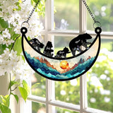 Personalized Grandma Sun Catchers, Custom Mama Bear Sun Catcher Acrylic, Custom Bear Family Wood Ornament, Mothers Day Grandma Mom Gifts, Gifts for Nana Mimi 3