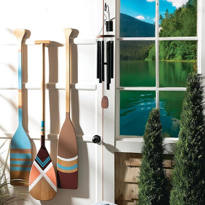 Woodstock Wind Chimes Outdoor Hanging Bracket,Windchime Hanger Black Iron Metal Hanger for Outside, Patio Garden Yard Lawn Porch Décor