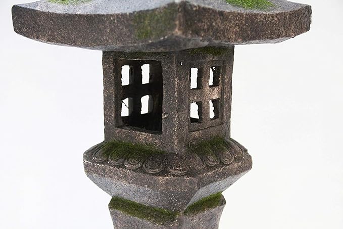 Hi-Line Gift 27IN Grey Stone Pagoda Lantern