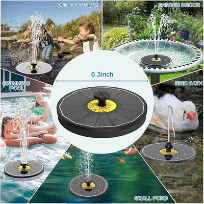 Yzert Solar Fountain for Bird Bath Direct Sunlight High Efficiency 3.5W Glass Panel