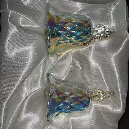 Rainbow Crystal Wind Chimes 2 Pcs,Crystal Suncatchers for Window Hanging Wind Chime Style Garden Sun Catchers,Gifts for Mom, Wife, Grandma Neighbors