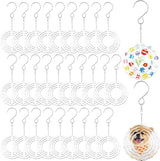 30 Pcs Sublimation Wind Spinner Blanks 3 Inch Bulk Aluminum Metal Ornaments Sublimation Blanks Hanging Wind Spinners Indoor Outdoor Spinner Suspension Decoration for Yard,Garden,Porch,Gift