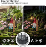 PETAFLOP Garden Gnome Statue Decor with Solar Light, Funny Gnomes Figurine for Yard Patio Balcony Home Indoor Outdoor, Mother's Day Birthday Housewarming Gifts for Mom Grandma