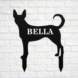 Personalized Carolina Dog Yard Statue Stake,Custom Metal Outdoor Garden Art Decor Memorial Remembrance Sculpture for Yard Garden Porch Lawn Grassland Park Farm Flowerpot Decor.