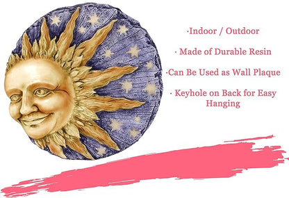 Spoontiques - Garden Décor - Celestial Glow Stepping Stone - Decorative Stone for Garden