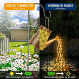 Forlivese 2PCS Solar Watering Can with Lights,Outdoor Decorations with Hanging Solar Garden Lights with Bracket Waterproof Watering Can Landscape Light for Patio Gardening Pathway 36LED