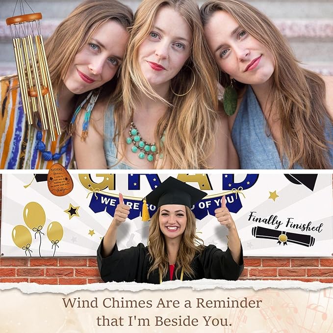 Gifts for Sister Women Best Friend Bestie Aunt Nana Friendship - Birthday Mothers Day Christmas Thanksgiving Wedding Graduation Valentines Day Thank You Gift Ideas Wind Chimes