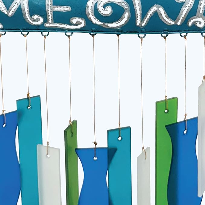 Blue Handworks Kittie Meow Glass Chime