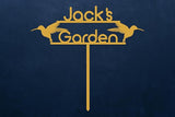 Personalized Metal Garden Sign with Stake, Custom Garden Decor for Outdoor, Custom Family Name Sign, Patio Decorations, Lawn Art, Farmhouse Decorative, Housewarming Gift (CstmDesign9)