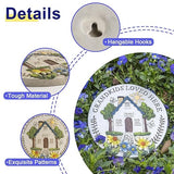 Grandma Garden Stepping Stone Yard Walkway Step Stone Grandma Gifts from Grandchildren Home Outdoor Decor Lawn Concrete Stepping Stones Outside Decorations, regular, White