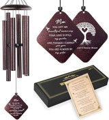 Sympathy Gifts for Loss of Mom, 32" Memorial Wind Chimes for Loss of Mother, Windchimes, Condolence Bereavement Gifts in Memory of Mom (Bronze)