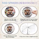 Highland Cow Wind Chimes - Cows Gifts for Women Mom Metal Windchime with Spinners Garden Decor Indoor Outdoor Art Hanging Decoration for Patio Yard Balcony Home Christmas Birthday Gift