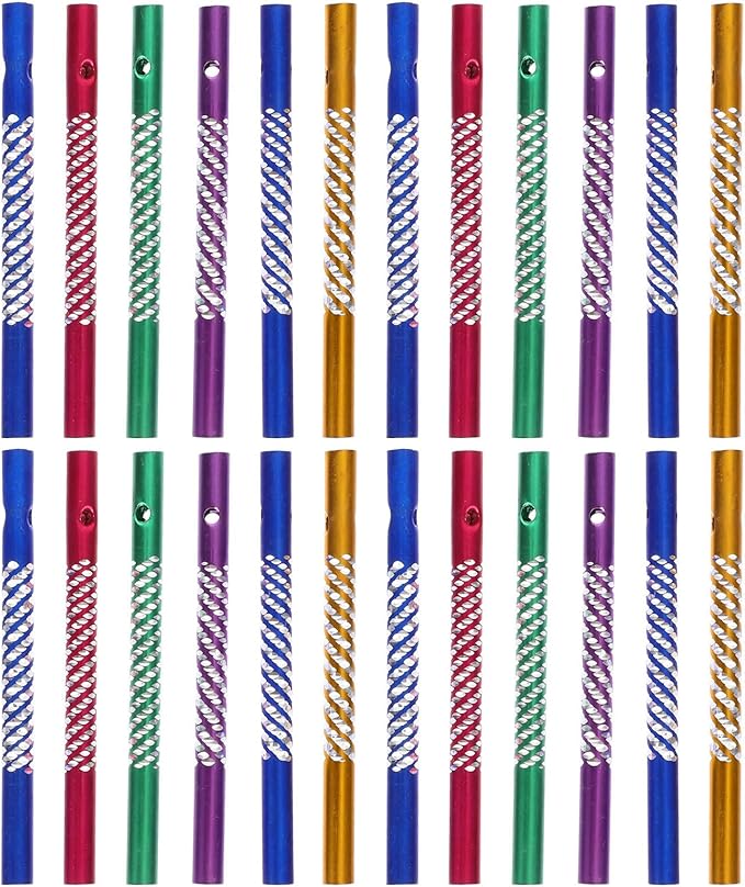 150 Pieces Wind Chime Tubes for Crafts, Aluminum Wind Chime Empty Tubes Supplies Parts Kit for DIY Making, 3.1inch (5 Color)