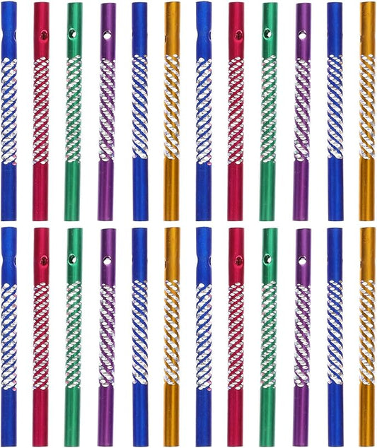 150 Pieces Wind Chime Tubes for Crafts, Aluminum Wind Chime Empty Tubes Supplies Parts Kit for DIY Making, 3.1inch (5 Color)