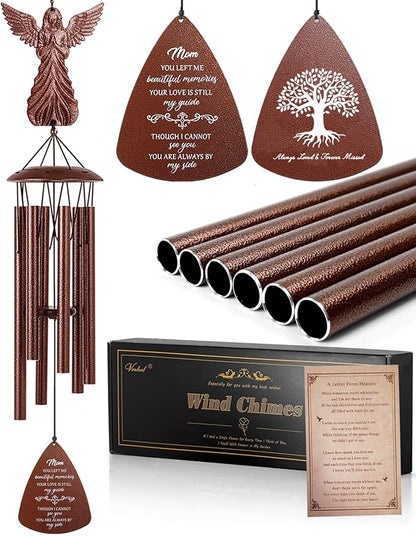 VENBEEL Mom Memorial Wind Chimes, Sympathy Gifts for Loss of Mom, Memorial Gifts for Mother Bereavement Condolence Remembrance