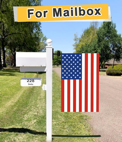 Koutemie Wall Garden Flag Stand Holder Pole with Stoppers for 12 x 18 Outside Small Yard Flags Décor, One Piece Wall Mounted Metal Garden Flag Scroll Hanger for Mailbox Post, Black, 4 Pack