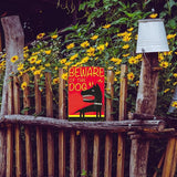 Funny Beware of Dog Sign Private Property No Trespassing Warning Signs, Beware of the Dog, Yard Sign Garage Farm Garden Wall Decor Sign Plaque Outdoor for Home Fence 8 X 12 Inches