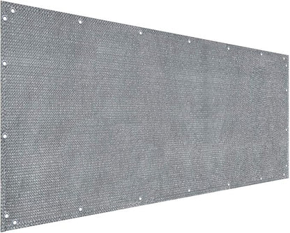 Elegant Privacy Screen for Backyard Fence, Pool, Deck, Patio, Balcony and Outdoor Paneling - Include Zip Ties (5 x 25 FT, Grey)