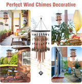 Wind Chimes for Outside,30" Memorial Wind Chimes with 28 Pieces Tubes and 16 Copper Bell for Garden, Patio,Window Hanging Decoration, Bronze Memorial Sympathy Gifts for Mom
