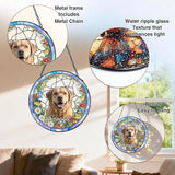 Personalized Pet Stained Glass Suncatcher, Dog Memorial Window Hanging, Sympathy Bereavement Potrait Photo Gift for Loss of Pet, Remembrance Gift for Dog Cat Lovers