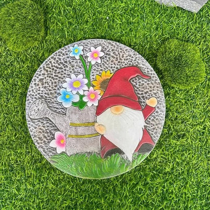 GZHERVICES Stepping Stone Ornaments for Courtyard Decor, Garden Landscape Stepping Stones and Lawn Walkway Pads, Decorative Garden Stones and Patio Path Pavers(Multi-Colored-D)