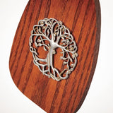 Woodstock Chimes Signature Collection, Woodstock Tree of Life Chime, 37'', Silver Wind Chimes for Outdoor, Patio, Home or Garden Decor (TOLB)