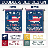 250th Anniversary America USA Garden Flag for Outside, USA Map 250 Years of Freedom 1776-2026 Patriotic Double-Sided Waterproof Yard Flag 12x18 Inch for 4th of July Memorial Day Outdoor Deco
