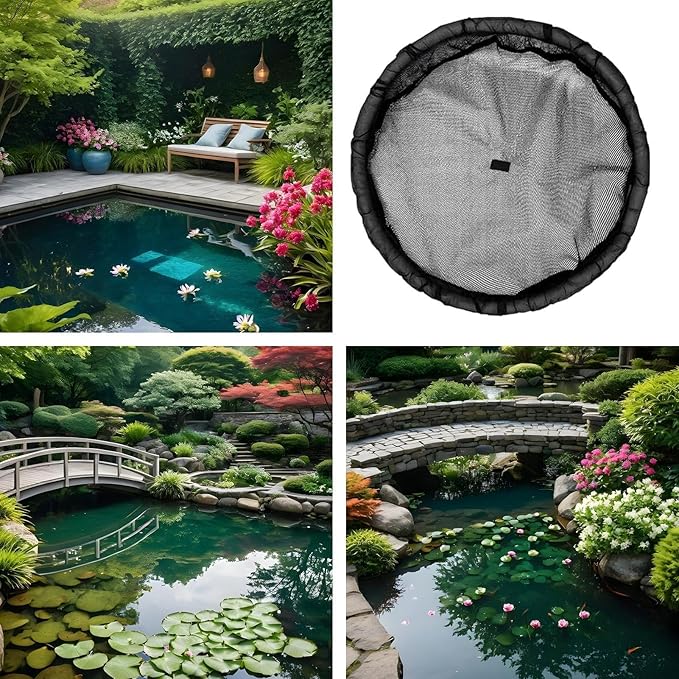 Floating Pond Corral Plant Rings - 90g 45 Cms, and Round Floating Plant Ring Fine Mesh Nets, Planters for Garden Pond Decoration Home | Outdoor Decors Maintaining Water Features Utilizations