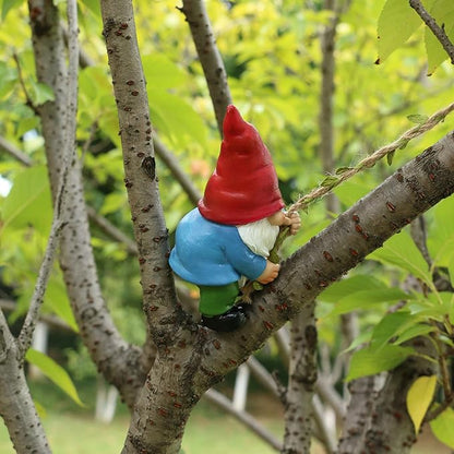 Garden Gnomes Outdoor Statue,Funny Gnomes Decorations for Lawn Yard Indoor Outdoor Gnome Ornament for Christmas Tree Decor Halloween New Year. (Climbing Gnome)