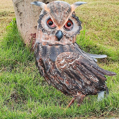 16.5" Metal Owl Statues Outdoor Garden Yard Art for Patio Backyard