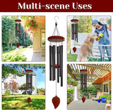 Small Wind Chimes for Outside, Wind Chimes Outdoor with 6 Tuned Tubes, Memorial WindChimes for Garden, Patio and Home