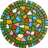 Paving Bricks for The Courtyard gate - Decorative Statues for The Entrance Path, Mosaic Stepping Stone - Garden Lawn Outdoor Decoration Stone 12 inches (Green)