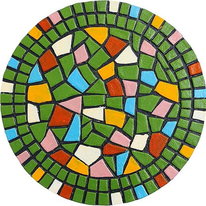 Paving Bricks for The Courtyard gate - Decorative Statues for The Entrance Path, Mosaic Stepping Stone - Garden Lawn Outdoor Decoration Stone 12 inches (Green)