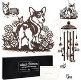 Dog Wind Chimes for Outside - Corgi Gifts for Corgi Lovers Women Men Dog Themed Festival Metal Windchimes Outdoors Decor for Home Yard Patio Garden Birthday Memorial