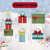 Afirst Christmas Yard Stakes Gift Box Christmas Yard Decorations Detachable 4 Stacked Gifts Boxes Metal Yard Stakes Outdoor Xmas Stake for Lawn Pathway Outdoor Decoration