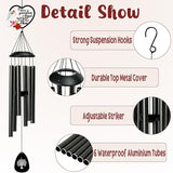 BUoonyer Mom Memorial Wind Chimes - Memorial Gifts for Loss of Mother, Remembrance Sympathy Gift, Loved Ones Women Angel Commemorative Bereavement Windchimes for Outdoor Outside Patio Decor