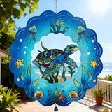 Colorful Wind Chimes Spinner Decorate Your Garden with This 12-inch Stainless Steel Wind Spinner Outdoor Clearance Metal 3D Hanging Decor Wind Sculptures for Lawn Yard Perfect Ornament Gift