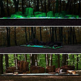 340pcs Glow in The Dark Garden Pebbles, Gardening Luminous Glow Stones Outdoor Decor Glowing Water Fish Tank Gravel (Blue Green)