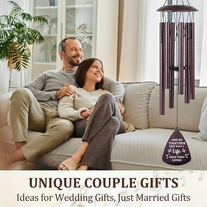 Wedding Gifts for Couples 2026, 33.5 Inch Wind Chimes Wedding Shower Gift, Bridal Shower Gift, Newly Wed Gifts for the Couple Mr and Mrs, Gifts for Newlyweds Couple First Home Together