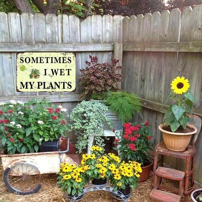 Metal Garden Decor - Unique Gardening Gifts for Women, Funny Garden Signs for Outdoor, Patio, Yard Decoration, 12" x 8" - Perfect Housewarming Gift for Mothers, Grandmas, and Plant Lovers