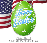 Happy Easter Classic Yard Sign Home Decor Lawn Decoration With Stakes Easter Egg (Green)